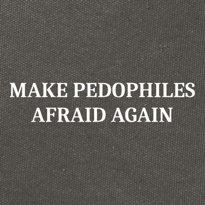 Make Pedophiles Afraid Again Cotton Canvas Backpack