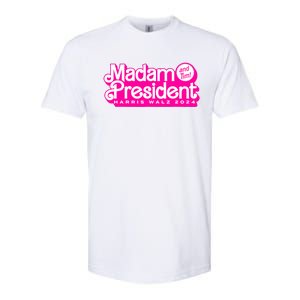 Madam President And Tim Harris & Tim Walz 2024 Softstyle CVC T-Shirt