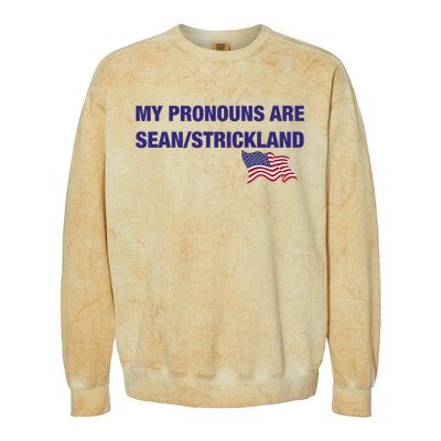 My Pronouns Are Sean Strickland Colorblast Crewneck Sweatshirt