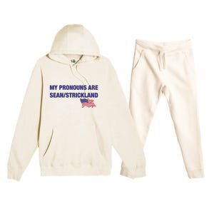 My Pronouns Are Sean Strickland Premium Hooded Sweatsuit Set