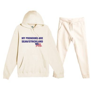 My Pronouns Are Sean Strickland Premium Hooded Sweatsuit Set