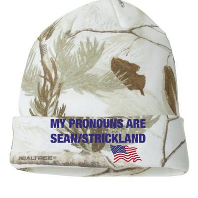 My Pronouns Are Sean Strickland Kati Licensed 12" Camo Beanie