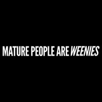 Mature People Are Weenies 7-Panel Snapback Hat