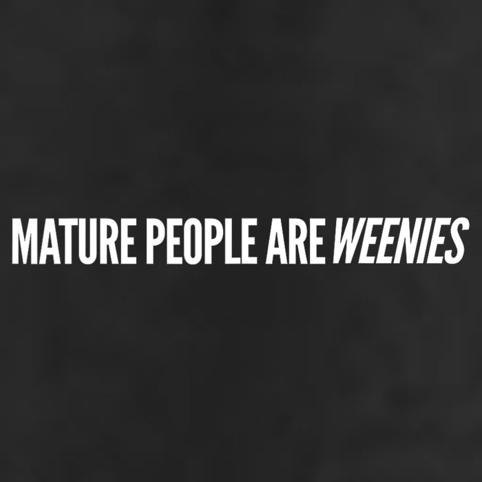 Mature People Are Weenies Adult Drive Performance Visor
