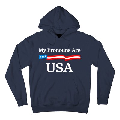 My Pronouns Are USA Patriotic 4th Of July US Flag Hoodie