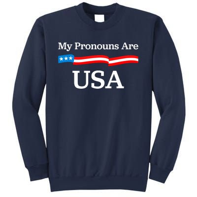 My Pronouns Are USA Patriotic 4th Of July US Flag Sweatshirt