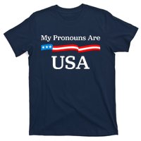 My Pronouns Are USA Patriotic 4th Of July US Flag T-Shirt