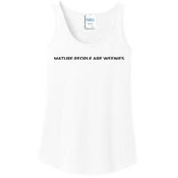 Mature People Are Weenies Ladies Essential Tank