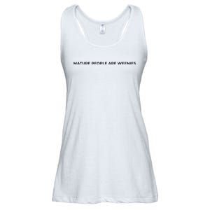 Mature People Are Weenies Ladies Essential Flowy Tank