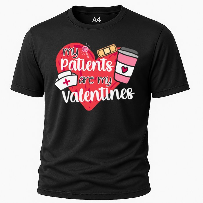 My Patients Are My Valentines Cute Nurse Cooling Performance Crew T-Shirt
