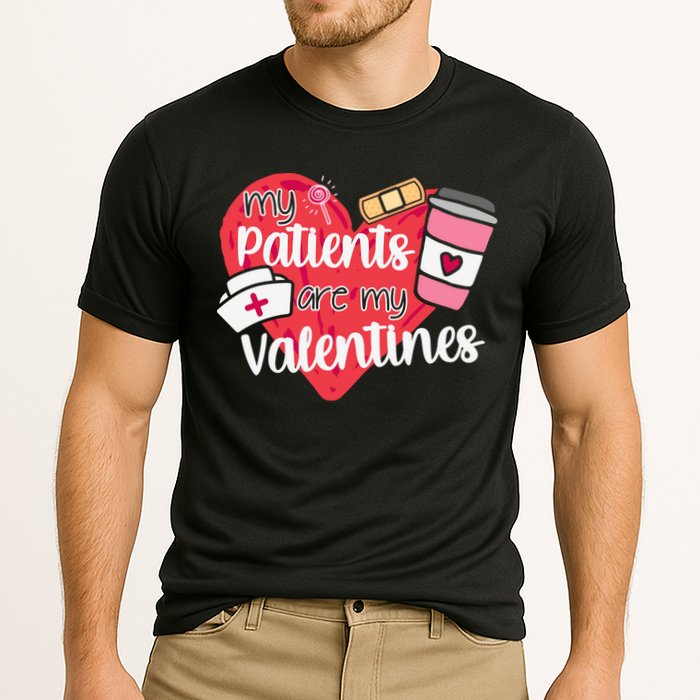 My Patients Are My Valentines Cute Nurse Cooling Performance Crew T-Shirt