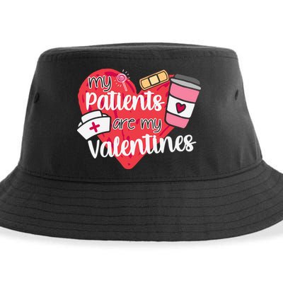 My Patients Are My Valentines Cute Nurse Sustainable Bucket Hat