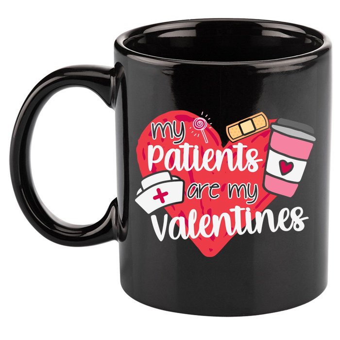 My Patients Are My Valentines Cute Nurse 11oz C Handle Ceramic Mug