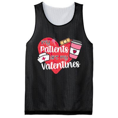 My Patients Are My Valentines Cute Nurse Mesh Reversible Basketball Jersey Tank