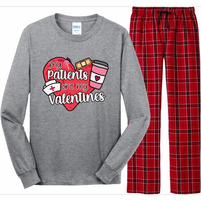 My Patients Are My Valentines Cute Nurse Long Sleeve Pajama Set