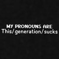 My Pronouns Are This Generation Sucks Ladies PosiCharge Tri-Blend Wicking Tank