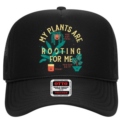 My Plants Are Rooting For Me Plant Funny Gift Trucker Hat