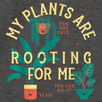 My Plants Are Rooting For Me Plant Funny Gift Vector Backpack