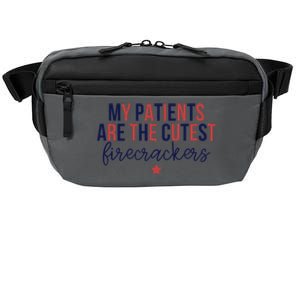 My Patients Are The Cutest Firecrackers 4th Of July Nurse Crossbody Pack