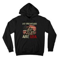 My Pronouns Are Usa 4th Of July American Flag Tie Dye Hoodie