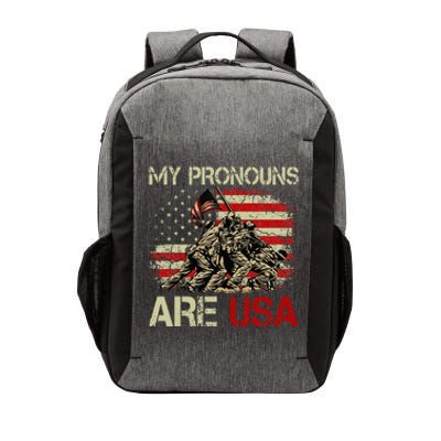 My Pronouns Are Usa 4th Of July American Flag Tie Dye Vector Backpack