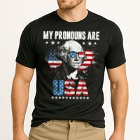 My Pronouns Are USA George Washington 4th Of July US American Flag Cooling Performance Crew T-Shirt