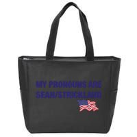 My Pronouns Are Sean Strickland Zip Tote Bag