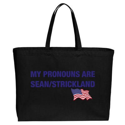 My Pronouns Are Sean Strickland Cotton Canvas Jumbo Tote