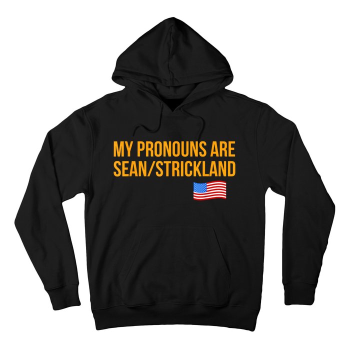 My Pronouns Are Sean / Strickland America Flag Hoodie