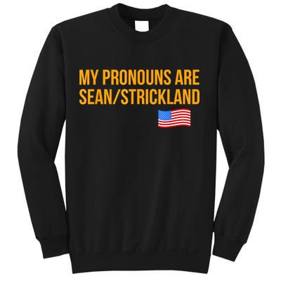 My Pronouns Are Sean / Strickland America Flag Sweatshirt