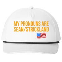 My Pronouns Are Sean / Strickland America Flag Snapback Five-Panel Rope Hat