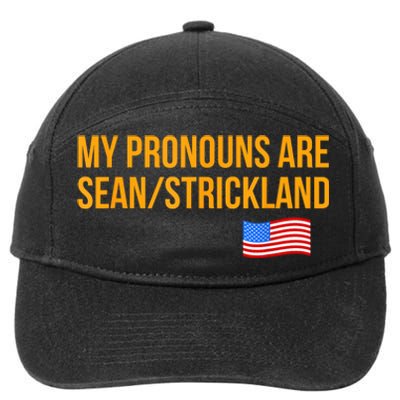 My Pronouns Are Sean / Strickland America Flag 7-Panel Snapback Hat