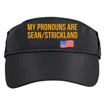 My Pronouns Are Sean / Strickland America Flag Adult Drive Performance Visor