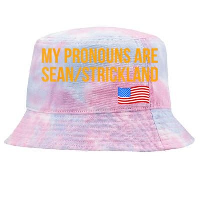 My Pronouns Are Sean / Strickland America Flag Tie-Dyed Bucket Hat