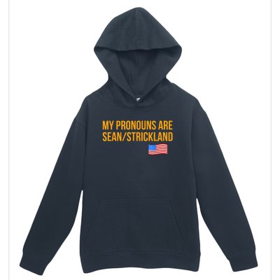 My Pronouns Are Sean / Strickland America Flag Urban Pullover Hoodie