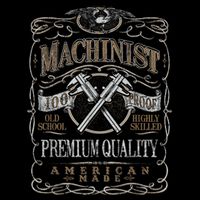 Machinist Patriotic American 100 Proof Drawstring Bag