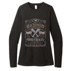 Machinist Patriotic American 100 Proof Womens CVC Long Sleeve Shirt