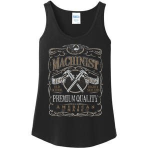 Machinist Patriotic American 100 Proof Ladies Essential Tank