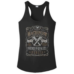 Machinist Patriotic American 100 Proof Ladies PosiCharge Competitor Racerback Tank