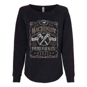 Machinist Patriotic American 100 Proof Womens California Wash Sweatshirt