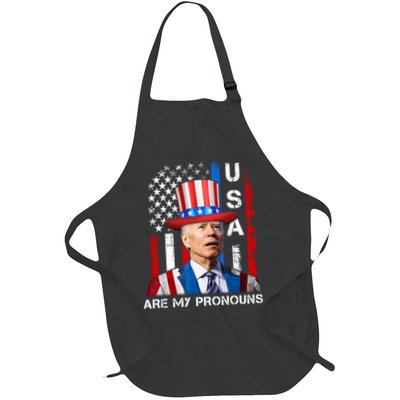 My Pronouns Are USA Joe Biden 4th Of July US American Flag Apron
