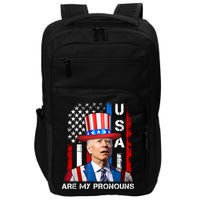My Pronouns Are USA Joe Biden 4th Of July US American Flag Impact Tech Backpack