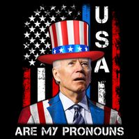My Pronouns Are USA Joe Biden 4th Of July US American Flag Impact Tech Backpack