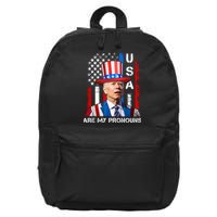 My Pronouns Are USA Joe Biden 4th Of July US American Flag 16 in Basic Backpack