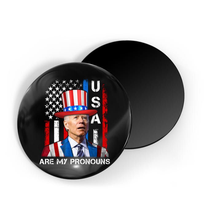 My Pronouns Are USA Joe Biden 4th Of July US American Flag Magnet