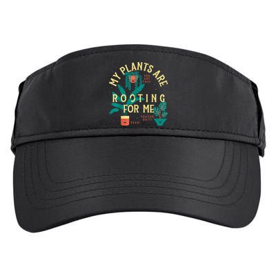 My Plants Are Rooting For Me Plant Funny Gift Funny Gardener Gardening Adult Drive Performance Visor