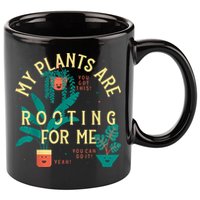 My Plants Are Rooting For Me Plant Funny Gift Funny Gardener Gardening 11oz C Handle Ceramic Mug