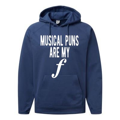 Musical Puns Are My Forte Band Instrument Fun Music Performance Fleece Hoodie