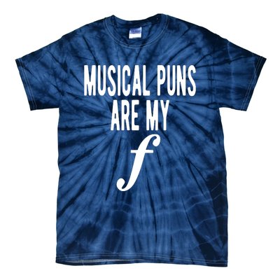 Musical Puns Are My Forte Band Instrument Fun Music Tie-Dye T-Shirt