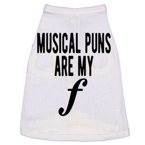 Musical Puns Are My Forte Band Instrument Fun Music Doggie Tank